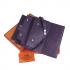 Hermes Clutches H009 Evening Bag Cow Leather Purple