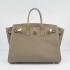 Hermes Original leather 6089A Ladies Lambskin Grey Handbag Replica