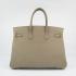 Hermes Original leather 6089A Ladies Lambskin Grey Handbag Replica