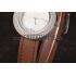 Replica Hermes  MOP Dial Brown Elongated Leather Bracelet 801393