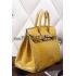 Replica Hermes Birkin 35 Crocodile Yellow 608065