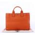 Cheap Hermes Briefcases 6008 Unisex Briefcase Orange Handbag