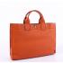 Cheap Hermes Briefcases 6008 Unisex Briefcase Orange Handbag