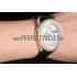 Hermes  Croco Leather Strap Silver Dial 801401