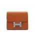 Hermes Wallet H2006 Ladies Cow Leather Orange