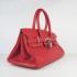 Cheap Hermes Birkin 6109 Handbag Cow Leather Red