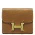 Cheap Hermes Wallet H2006 Cow Leather Coffee