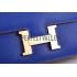 Hermes Constance Elan Blue Electric With Gold Hardware 608122