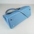 Hermes Kelly 6108 2way Cow Leather Blue