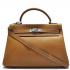 Hermes Kelly H1043 Cow Leather Coffee