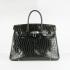 Hermes Birkin 6089 Ladies Handbag Black -03