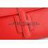 Hermes Jige Elan 29 Red Clutch 608014