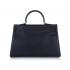 Hermes Kelly 1024 Handbag Cow Leather Black