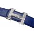 Replica Hermes Alligator Blue With Silver 