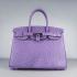 Hermes Birkin 6088 Ladies Ostrich Skin Purple Handbag