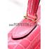 Hermes Kelly 28 Crocodile Leather Pink 608149