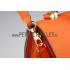 Hermes Stirrup Shoulder Bag Orange   608098 Replica