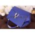 Hermes Stirrup Shoulder Bag Blue Electric 608093