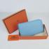 Hermes Wallet H016 Wallet Cow Leather Blue Replica