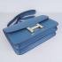 Hermes Constance H020 Ladies Cow Leather Blue Handbag