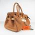 Hermes Birkin 6109 Cow Leather Coffee Handbag Replica