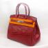 Hermes Birkin HB30 Handbag Crocodile Red