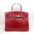 Hermes Birkin HB30 Handbag Crocodile Red