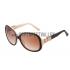 Replica Hermes Oversized Round Frame Beige Sunglasses 308098