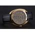 Hermes Dressage Gray Dial Gold Case Black Leather Strap