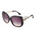 Hermes Studded Carriage Detail Black Frame Sunglasses 308092