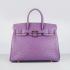 Cheap Hermes Birkin 6089 Handbag Lizard Leather Purple