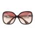 Hermes Studded Carriage Detail Brown Frame Sunglasses 308093