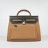 Hermes Herbag 60667 2way Cow Leather Coffee