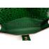 Replica Hermes Medor Crocodile Leather Green Clutch 18926680