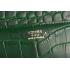 Replica Hermes Medor Crocodile Leather Green Clutch 18926680