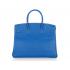 Hermes Original leather HB35 Handbag Cow Leather Blue