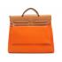 Hermes Original leather H1090L Ladies 2way Orange Bag