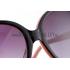 Hermes Oversized Round Frame Black Sunglasses with Metal Carriage Detail 308106