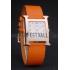 Hermes Heure H Rose Gold Bezel Orange Leather Strap White Dial 80234