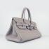 Hermes Birkin 6109 Ladies Cow Leather Grey HM07340