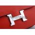 Hermes Constance Red with Silver Buckle