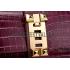 Cheap Hermes Medor Crocodile Leather Plum Clutch 18926682