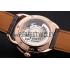 Cheap Swiss Hermes Arceau Skeleton Black Dial Brown Hands Rose Gold Case Brown Leather Strap