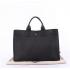 Hermes Briefcases 6008 Unisex Cow Leather Black