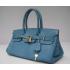 Hermes Birkin 62642 Cow Leather Blue