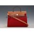 Replica Hermes Herbag Dark Red