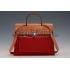 Replica Hermes Herbag Dark Red