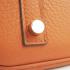 Hermes Original leather 6089A Lambskin Orange Handbag