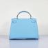 Cheap Hermes Original leather 6108 Ladies Blue Bag