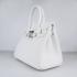 Hermes Birkin 6088 Handbag Cow Leather White